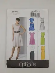 Vogue Sewing Pattern 8667 V8667 Misses Lined Dress Pattern Size 16-24 NEW
