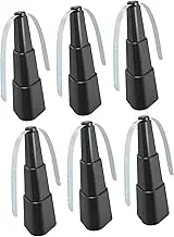 Fly Fans for Tables, Fly Repellent Fan for Indoor/Outdoor, Food Fans to Keep Flies Away for Party, BBQ, Home, Picnics, Travel, Portable and Easy Use 6 Pack (Black)