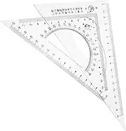 Accurate Triangle Plate Ruler Set Architectural Drafting Supply Measuring Triangle for Students Professionals