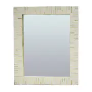 Luxe Living Indi Bone Inlay Wall Mirror in Natural
