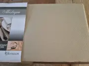 Rectangle 160x220cmLATTE SpillResistant Modern Basketweave TableCloth