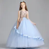 在飛比找Yahoo!奇摩拍賣優惠-艾琳婚紗禮服~071208-9兒童禮服公主裙仙氣婚纱蓬蓬裙晚