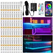 10 PCS RGB Under Cabinet Lights Kit, App and Remote Control Led Strip Lights,...