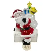 Holiday Santa with Bag of Gifts Swivel Plug In Christmas Night Light 6 Inch