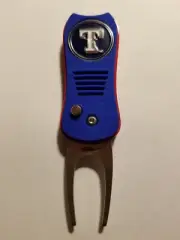 Texas Rangers 2 Sided Golf Ball Marker w/ Switchfix Switchblade Divot Tool