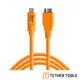 Tether Tools CUC3315-ORG USB-C 轉 3.0 Micro-B 傳輸線 4.6m 廠商直送