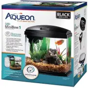Aquarium, Aqueon (Aqueon LED MiniBow 1 SmartClean Aquarium Kit Black)