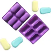 2Pcs Oval Silicone Soap Molds Classic Oval Shaped Molds for Chocolate Jelly C...