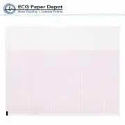 ECG EKG Thermal Paper for Mortara ECG Machines Z-Fold Red Grid 12 Pads per Case