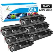 6x CF280A Compatible With HP 80A LaserJet Pro 400 M401d M401dw MFP M425dn M425dw