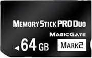 Original 64GB Memory Stick Pro Duo MARK2 - High Speed Performance, Compatible with PSP and Camera Accessories
