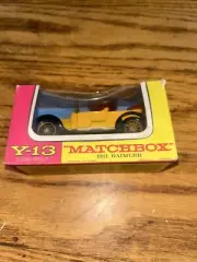 Matchbox Y-13 Models of Yesteryear 1911 Daimler Yellow Mint In The Box