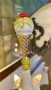 Ceramic Christmas Tree Custom Topper Ice Cream Cone Summer Crystals Metal Beach