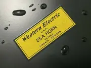 WESTERN ELECTRIC LOGO 25A HORN LOGO WATER SLIDE DECAL WATER DECAL STICKER