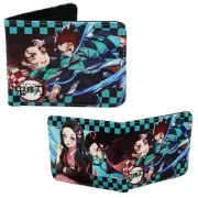 Demon Slayer Bi-Fold Wallet - TANJIRO & NEZUKO New (Kamado Anime 4x5" Billfold)