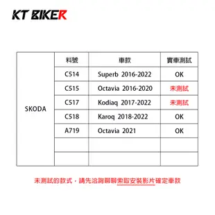 【KT BIKER】 SKODA 專車專用手機架 斯柯達 KODIAQ OCTAVIA KAROQ SUPERB