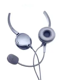 在飛比找樂天市場購物網優惠-高品質雙耳RJ9電話耳機一體成型水晶頭 專業高級電話耳機麥克