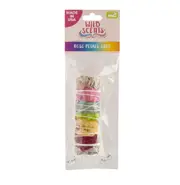 Wild Scents Rose Petals Sage & Herbs Smudge Stick Cleansing Purification 11cm