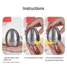 AU Silver Color. Kitchen Stainless Steel Timer (Egg Shape)