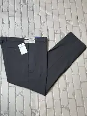 NEW Ralph Lauren Men's Gray Straight-Fit Stretch Chino Casual Work Pants 36W 30L