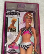 BARBIE DOLL THEN AND NOW 1959-2009 BLACK & WHITE BATHING SUIT COLLECTIBLE 2008