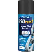 Wattyl Killrust Epoxy Gloss Enamel Paint, Matt Black - 300g