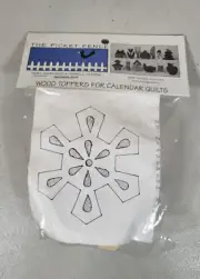 The Picket Fence Wood Topper For Calendar Quilts - Snowflake