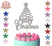 Christmas Tree Glitter Cake Topper Cake or Flowers Decoration