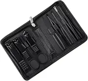 Ipetboom 9pc Nail Art Set Nail Clipper File Ear Eyebrow Scissors Manicure Kit for Hand Face Care