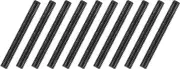 uxcell 10Pcs Fully All Threaded Rod, 5/16" Thread 18 Pitch 2-1/2" Length Carbon Steel Long Threaded Screw Threads Black Zinc Fully Studding Rod Bar for Furniture Garden Mounting Assembly