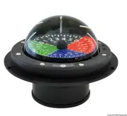 RIVIERA Regatta Boat Marine Compass 3" 80mm Black 4-colour flat rose