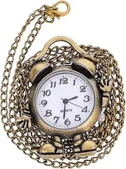 [TEMPNAP] Alloy Pocket Watch Vintage Pocket Watch Pendant Fashionable Retro Design Present for Collectors