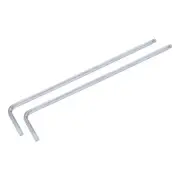 2pcs 3mm Ball End Hex Key Wrench, L Shaped Long Arm CR-V Repairing Tool