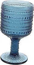 DONFAMDS Goblet Glasses Beads Design Vintage Stemware for Home Wedding and Dining Tables