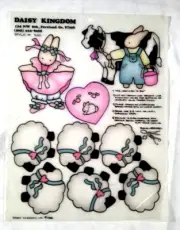 Vintage Daisy Kingdom Shrinky Dinks Bunny Farm Craft Kids Toy #S101 Nostalgia