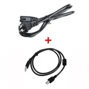 POWER Cord + USB CABLE for EPSON XP-200 XP-300 XP-320 XP-420 XP-424 XP-520 PSU