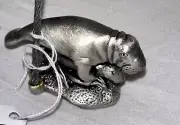 Cute Manatee Memo Holder For Office Or Home