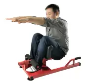 Iron Bar 3-in-1 Sissy Squat and Leg Exercise Bench for Home Gym Workouts Sit-ups