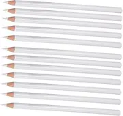 12pcs White Pencil Rhinestone Picker Pen Gem Picker Mini Colored Pencils Dotting Pen Nail Dotting Nail Rhinestone Nail Gems Picker Rhinestones Nail Supplies Wooden 5d