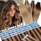 Invisible Tape in 100% Remy Human Hair Extensions Seamless Skin Weft Highlight