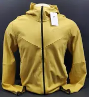 Nike Tech Full Zip Lightweight Jacket, Wheat Gold/Black, Size S
