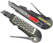 109TOOLs Drywall 4 in 1 Multi Knife Drywall Multi Tool Drywall Rasp Plaster Planer Jab Saw Tape Measure Hook 18mm SK-2 with High Durability Blade Best Premium utility knife