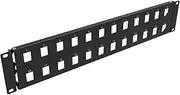 2U Hinged Blank Panel for 19" Rack Mount (2U24HolesBP)