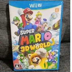 wii u 超級瑪利歐 3D世界 Super Mario 3D光碟遊戲二手