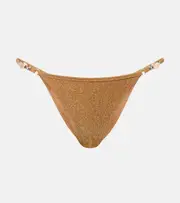[Same] Same Shell embellished bikini bottoms AU 14 brown