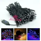 DC5V 100LED 10M, 200LED 20M USB Powered safe Portable led string light 8 Modes