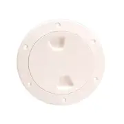 BECKSON 4" SMOOTH CENTER SCREW OUT DECK PLATE BEIGE 4.5" CUT