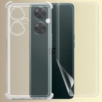 Anti-Bubble Hydrogel Screen Protector TPU Case for T-Mobile OnePlus Nord N30 5G