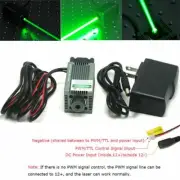 Focusable 520nm 1W Green Laser Dot Module Engraving and Cutting TTL +12V Adapter