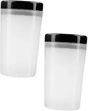 Healvian Portable Pen Wash Cup Set 2pcs Pen Holder Plastic Wash Bucket for Manicure and Art Supplies